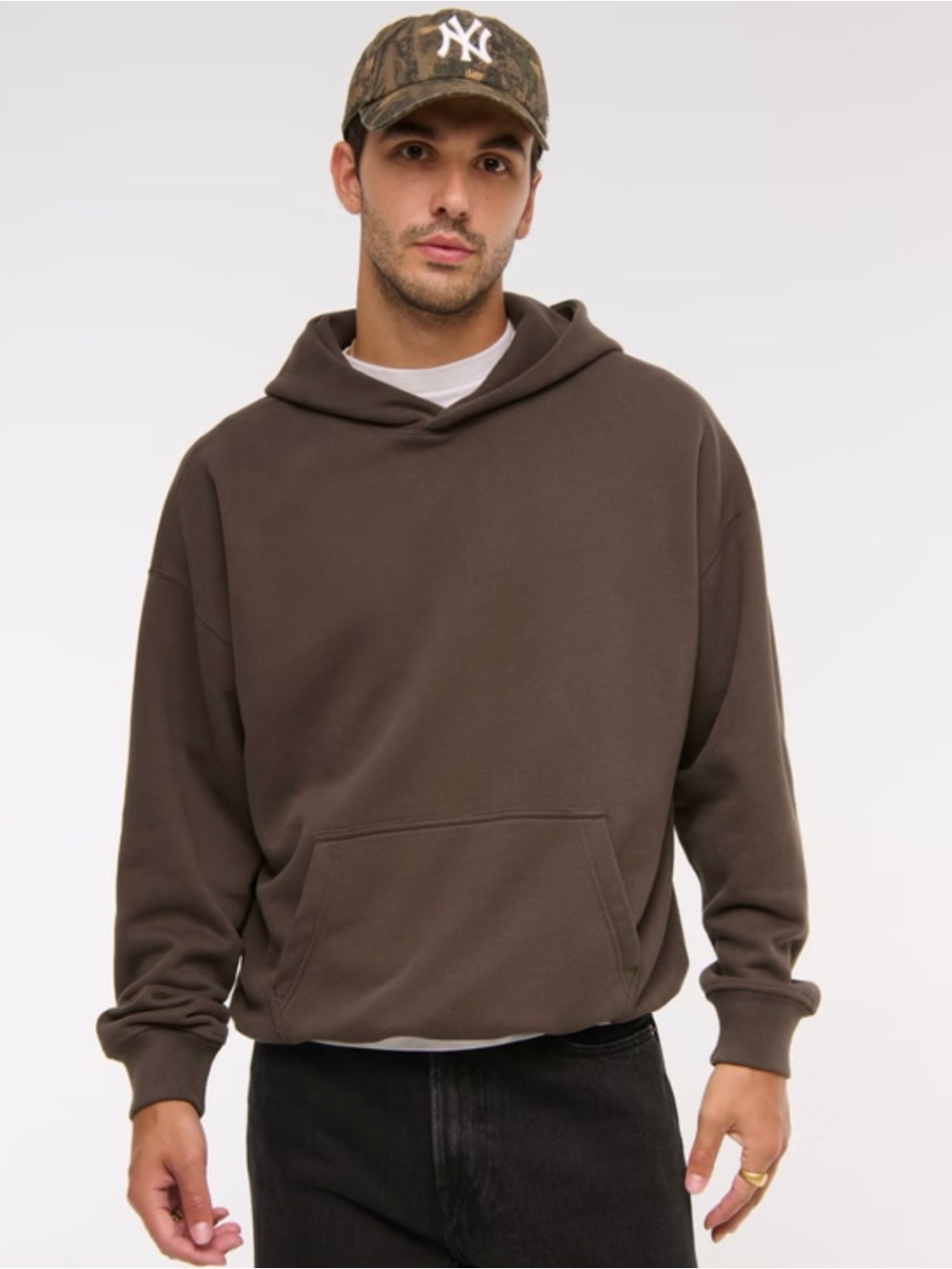 Abercrombie & Fitch Popover Brown Hoodie